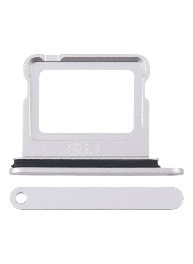 For iPhone 16 SIM Card Tray (Silver) - Image 1